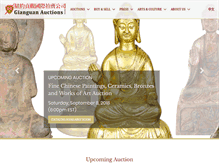 Tablet Screenshot of gianguanauctions.com